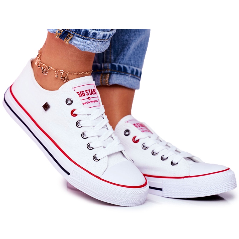 Big Star Women's White Sneakers T274022 Big Star Women's White Sneakers T274022
