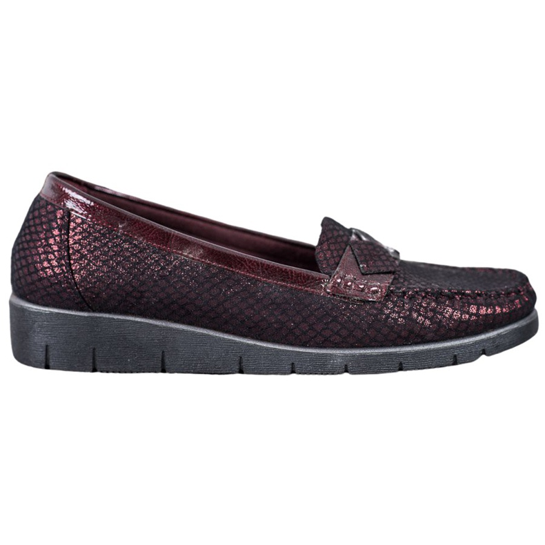 SHELOVET Textile loafers red