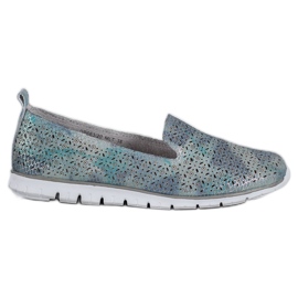 Filippo Leather Lords On The Platform blue