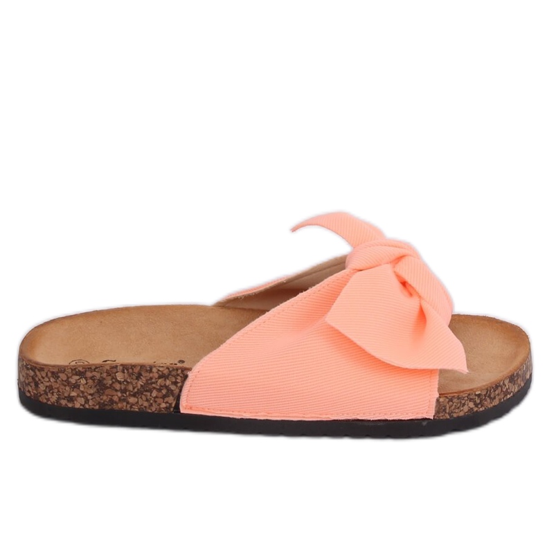 Pink CK108 Pink slippers on the cork sole