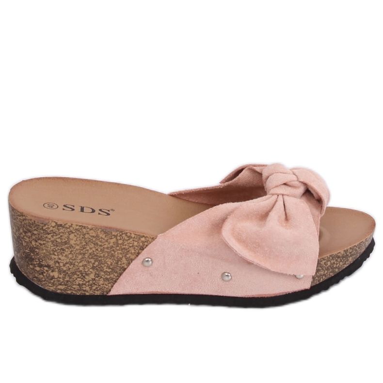 Pink Pink wedge slippers 7862-KL Pink
