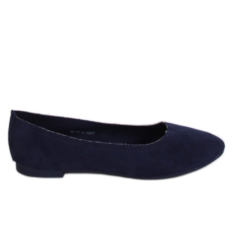 Soft navy blue ballerinas for women NK17P Navy