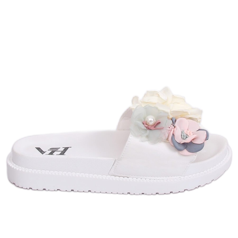 White high-soled slippers PT-109 White
