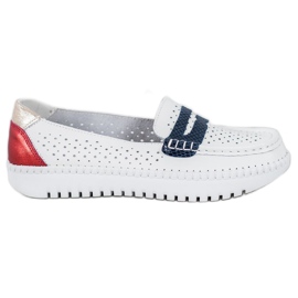 Filippo Comfortable Leather Loafers white Filippo Comfortable Leather Loafers white