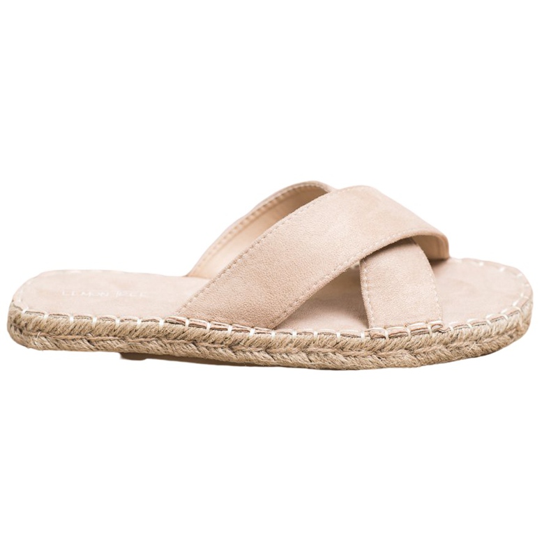 SHELOVET Comfortable Suede Slippers beige