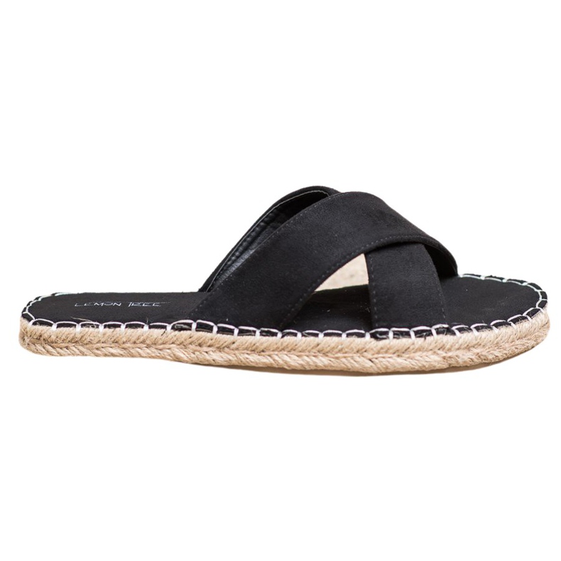 SHELOVET Comfortable Suede Slippers black
