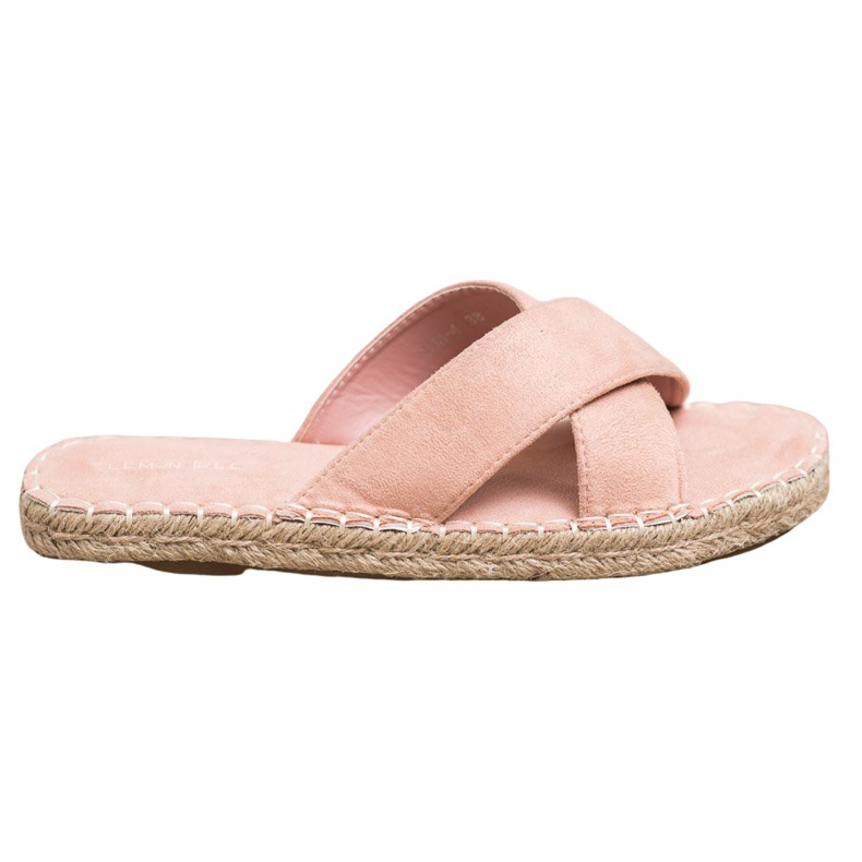 SHELOVET Comfortable Suede Slippers pink SHELOVET Comfortable Suede Slippers pink