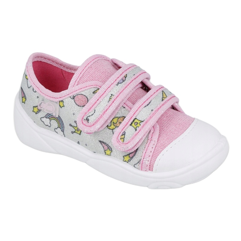 Befado children's shoes 907P115 pink silver grey Befado children's shoes 907P115 pink silver grey