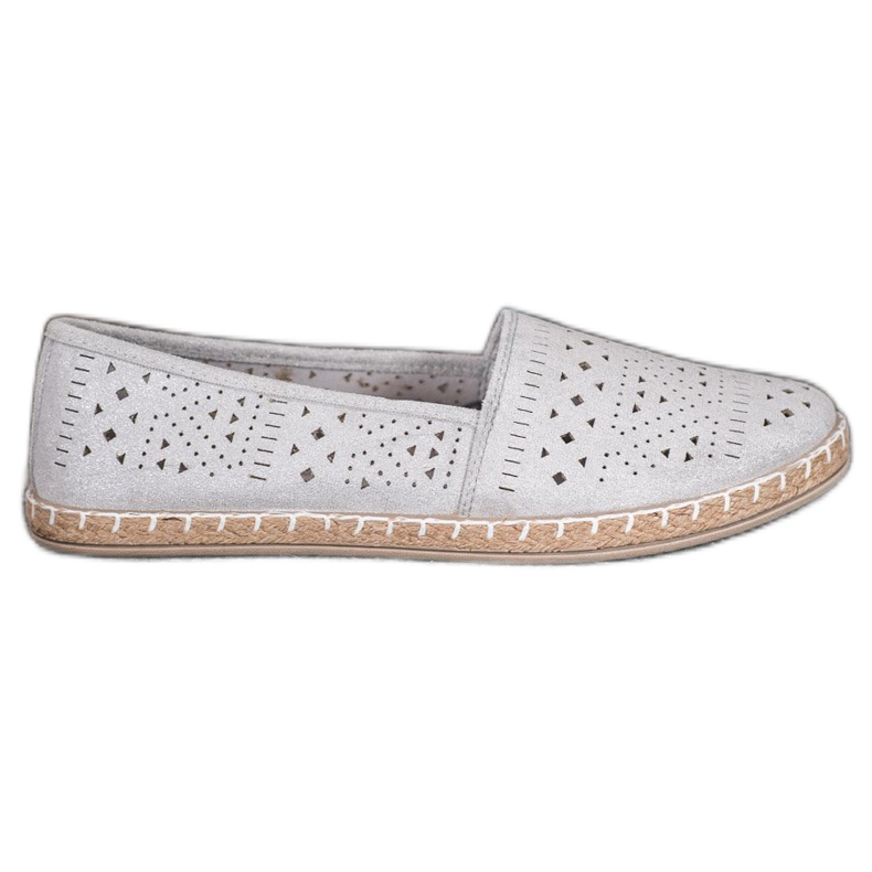 MCKEYLOR Aztec Espadrilles With Aztec Patterns brown grey