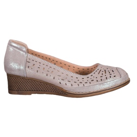 Filippo Leather Pumps With Glitter brown yellow Filippo Leather Pumps With Glitter brown yellow