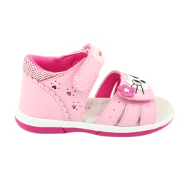 American Club American DR22/20 Sandals Girls' pink kitty