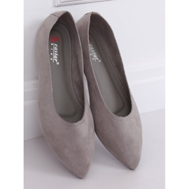 Gray women's ballerinas NK19P Gray grey