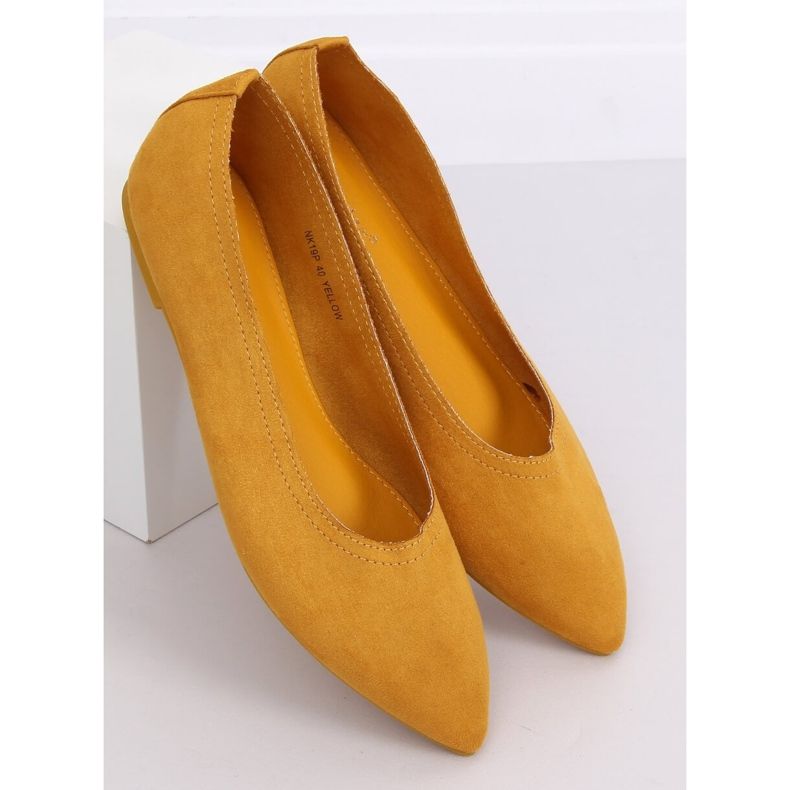 Women's honey ballerinas NK19P Yellow