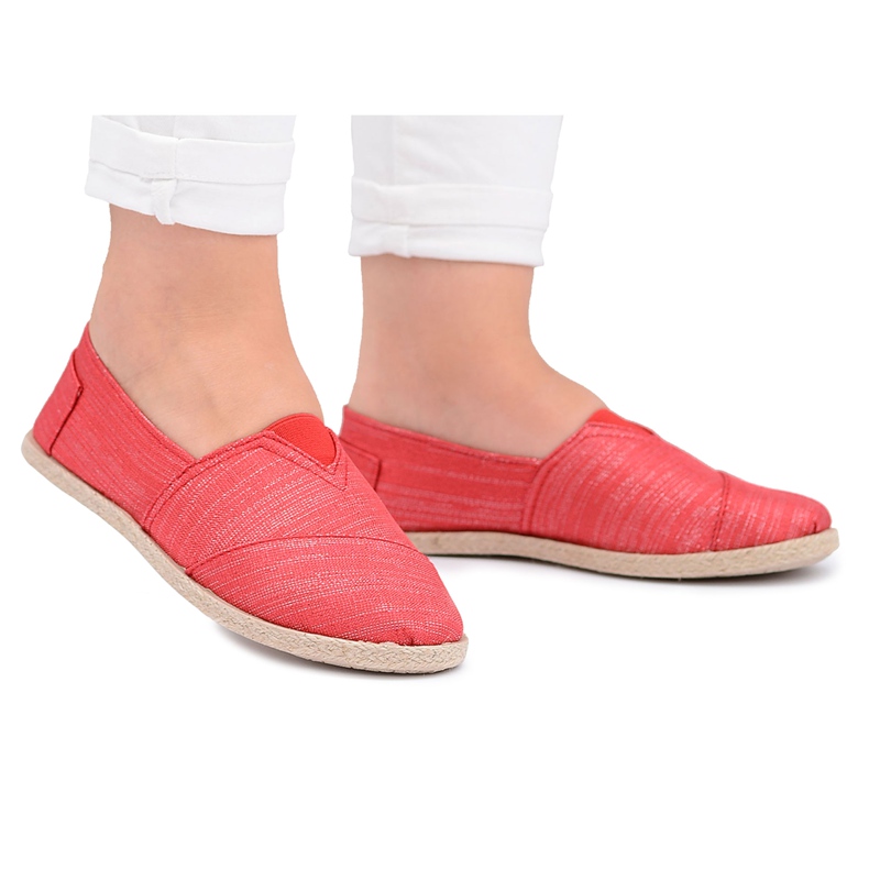 NEWS Women's Red Glitter Espadrilles from Emmera