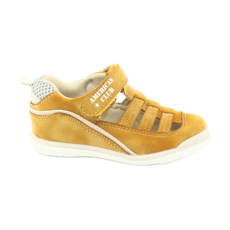 American Club GC12/20 boys' velcro sandals, yellow