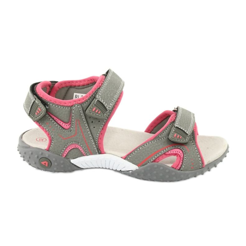 American Club Sandals Sports leather insert RL26/20 Gray/coral grey