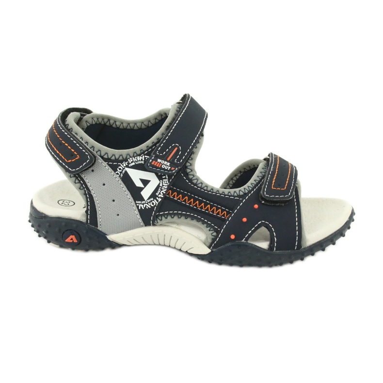 Sandals Sports Sports Leather insert American Club RL19/19 Navy/gray orange Sandals Sports Sports Leather insert American Club RL19/19 Navy/gray orange