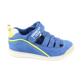 American Club Boys sandals leather insert GC12/20 blue American Club Boys sandals leather insert GC12/20 blue