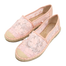 Pink lace espadrilles MB188-225 Pink II Quality