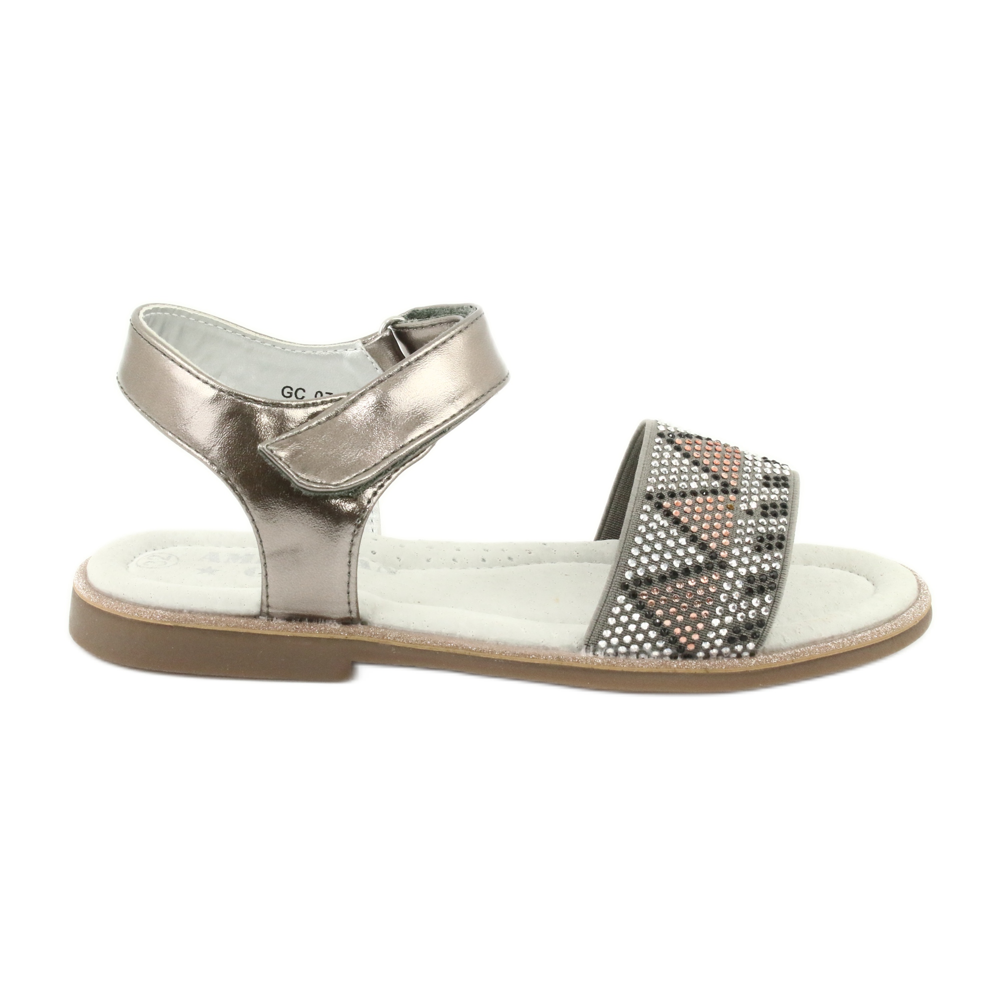 girls metallic sandals