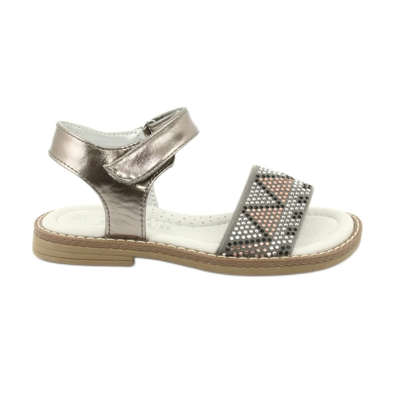 American Club Sandals Girls silver
