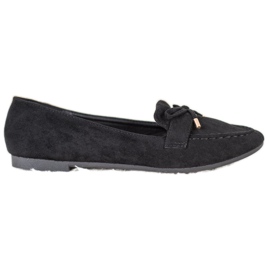 Small Swan Black loafers