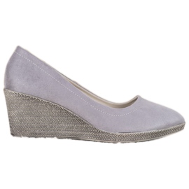 Goodin Suede Wedge Pumps grey Goodin Suede Wedge Pumps grey