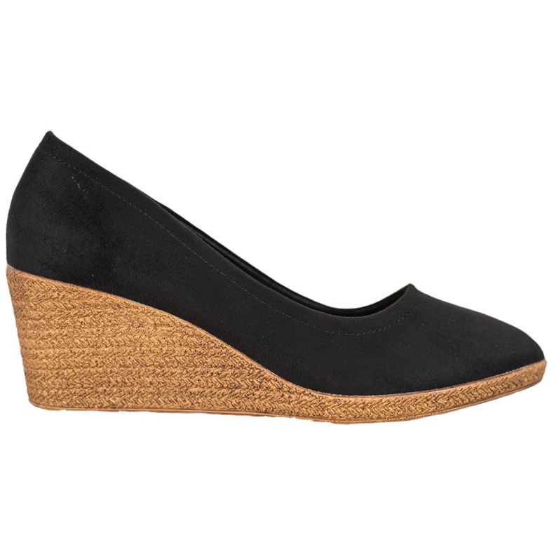 Goodin Suede Wedge Pumps black