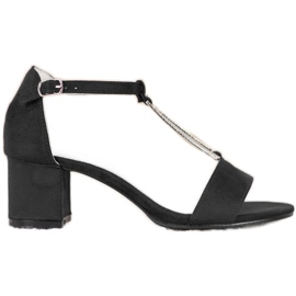 Goodin Elegant high-heeled sandals black Goodin Elegant high-heeled sandals black