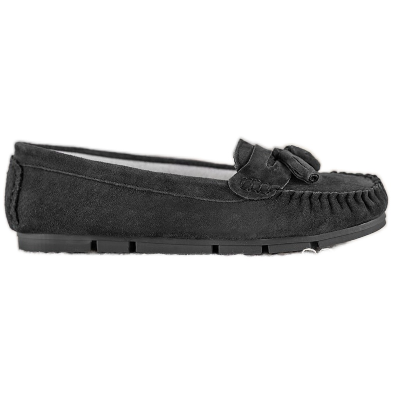 Comfortable VINCEZA leather loafers black Comfortable VINCEZA leather loafers black