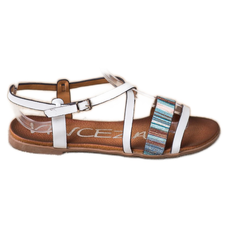 Sandals With Eco Leather VINCEZA white Sandals With Eco Leather VINCEZA white