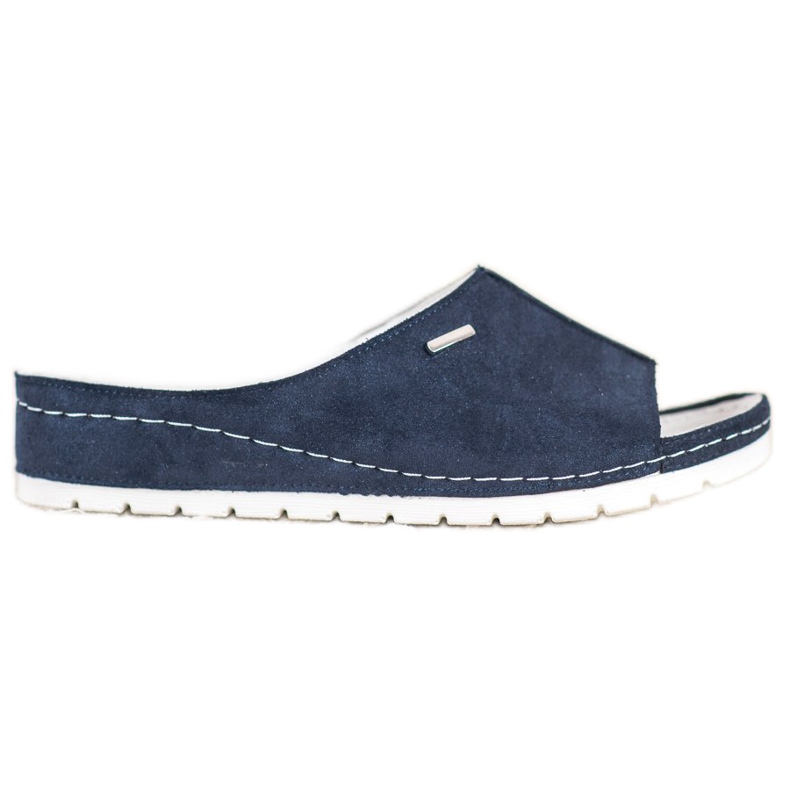 Comfortable VINCEZA glitter slippers blue