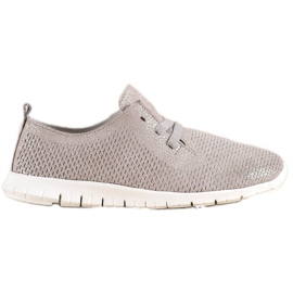 Leather shoes with glitter VINCEZA beige Leather shoes with glitter VINCEZA beige
