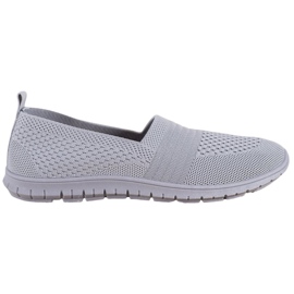 SHELOVET Comfortable Openwork Slipons grey