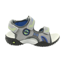 American Club American HL20/20 leather insole sandals, grey-blue American Club American HL20/20 leather insole sandals, grey-blue