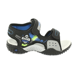 American Club Sandals leather insert HL21/20 black/blue American Club Sandals leather insert HL21/20 black/blue