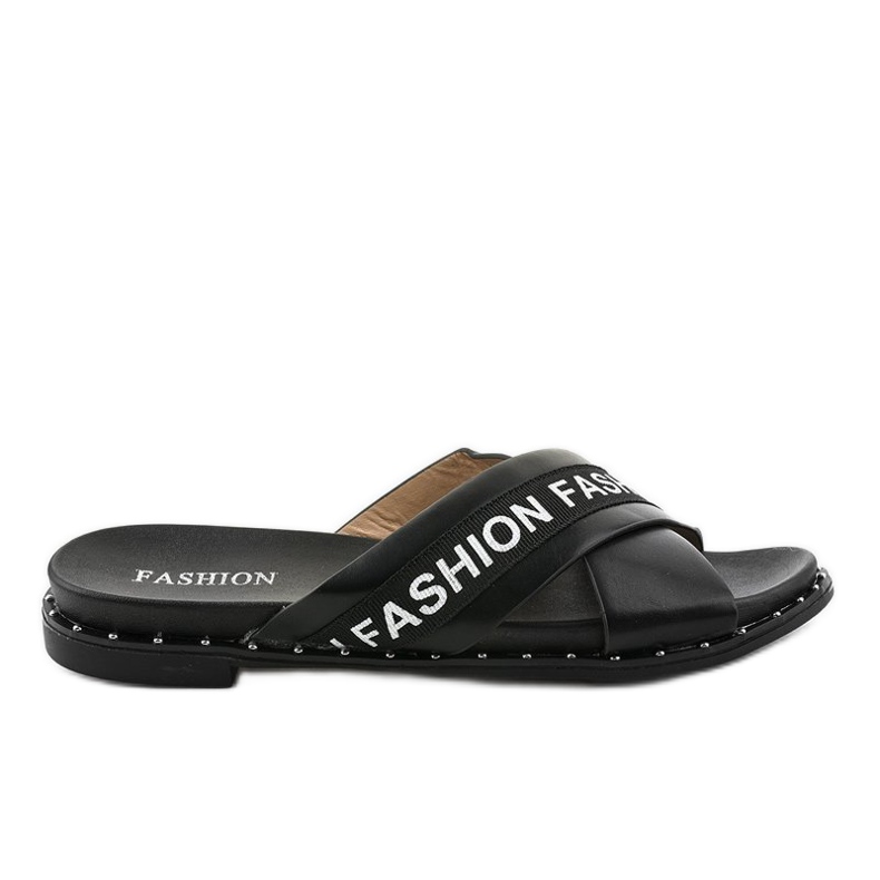 Black fashion 888-1 slippers