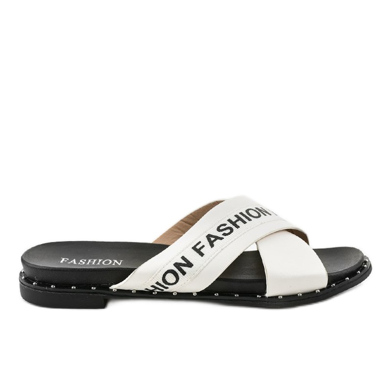 White fashion 888-1 slippers White fashion 888-1 slippers