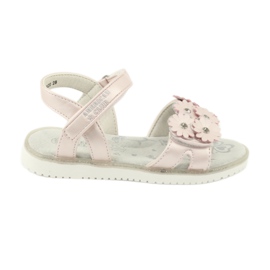 Pink sandals with pearl sequins American Club XD10/20