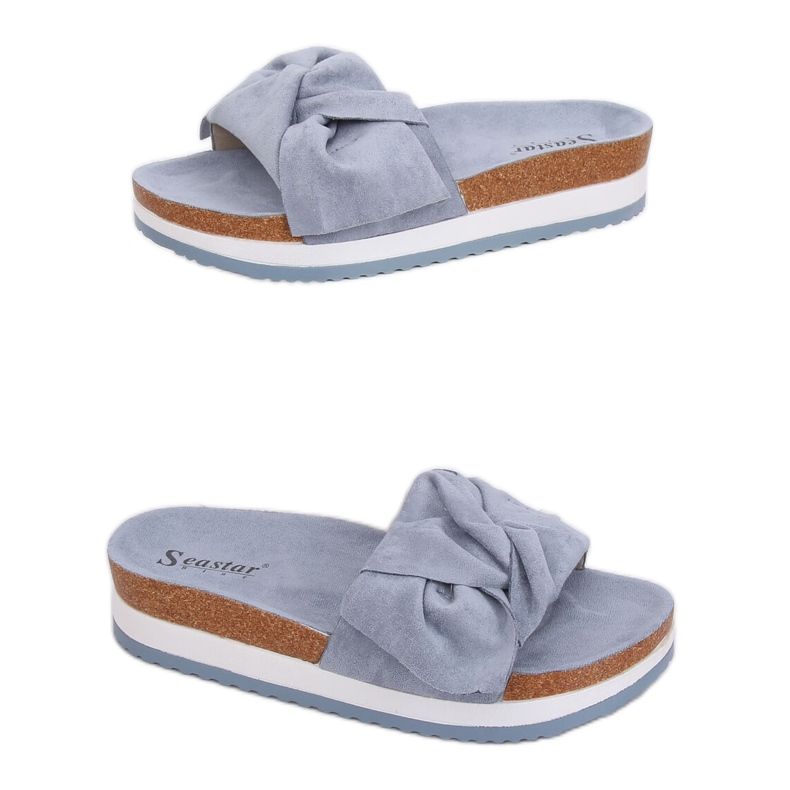 Blue women's blue slippers SS116P Blue Blue women's blue slippers SS116P Blue