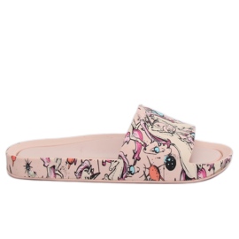 Unicorn pink slippers CK83 Pink Unicorn pink slippers CK83 Pink