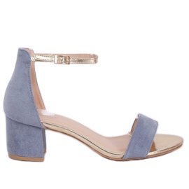 Blue Heeled sandals M307P Blue Blue Heeled sandals M307P Blue