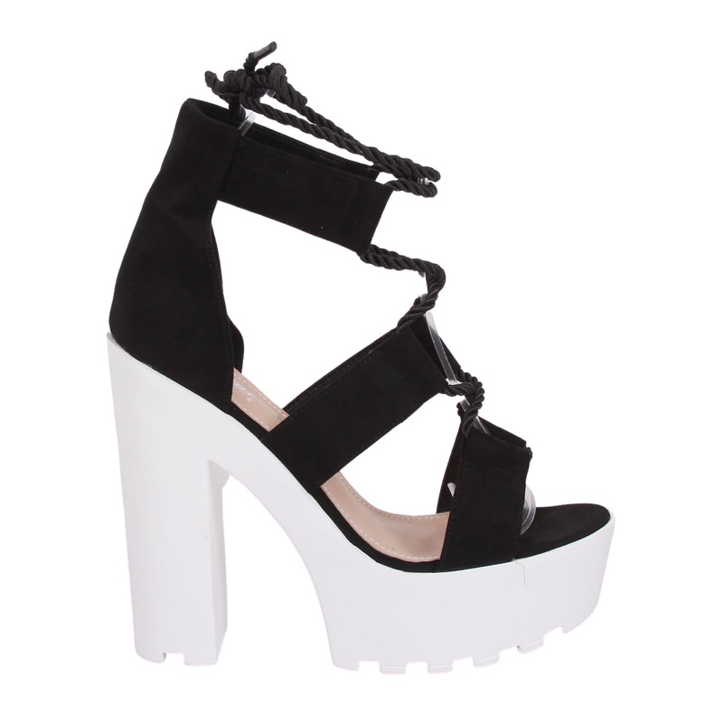 Black sandals on the platform NS120 Black