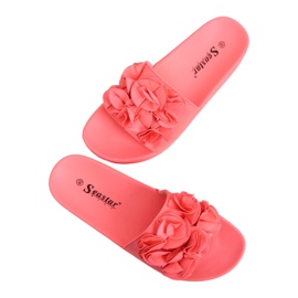 Coral CK148P Coral slippers on a high sole pink