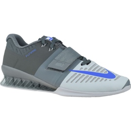 nike romaleos 3 grey blue