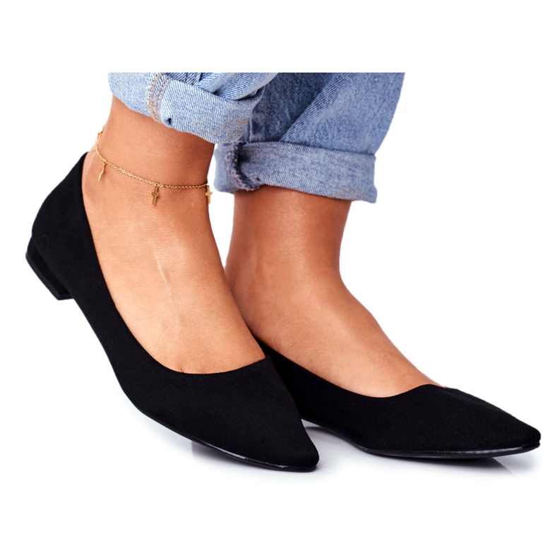 EVE Women's Ballerinas Suede Black Westley