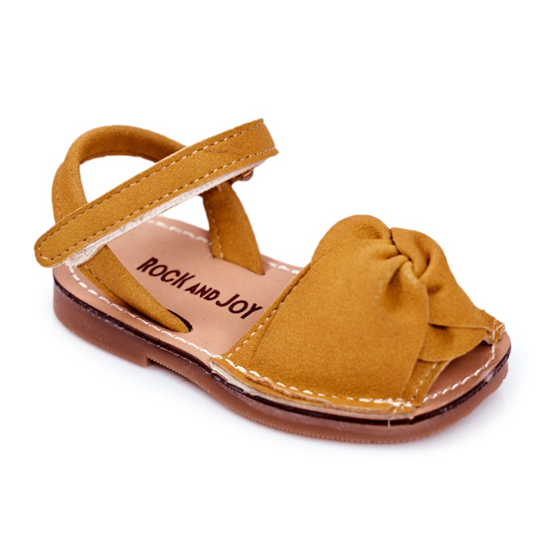 FRROCK Children's Yellow Goofy Velcro Sandals FRROCK Children's Yellow Goofy Velcro Sandals