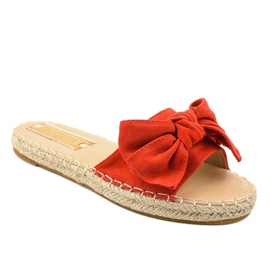 Red flip-flops with a bow A648-ESP-1 Red flip-flops with a bow A648-ESP-1