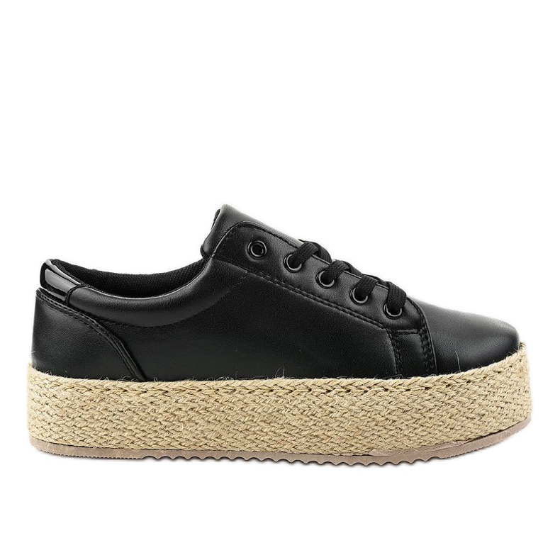 black lace espadrilles