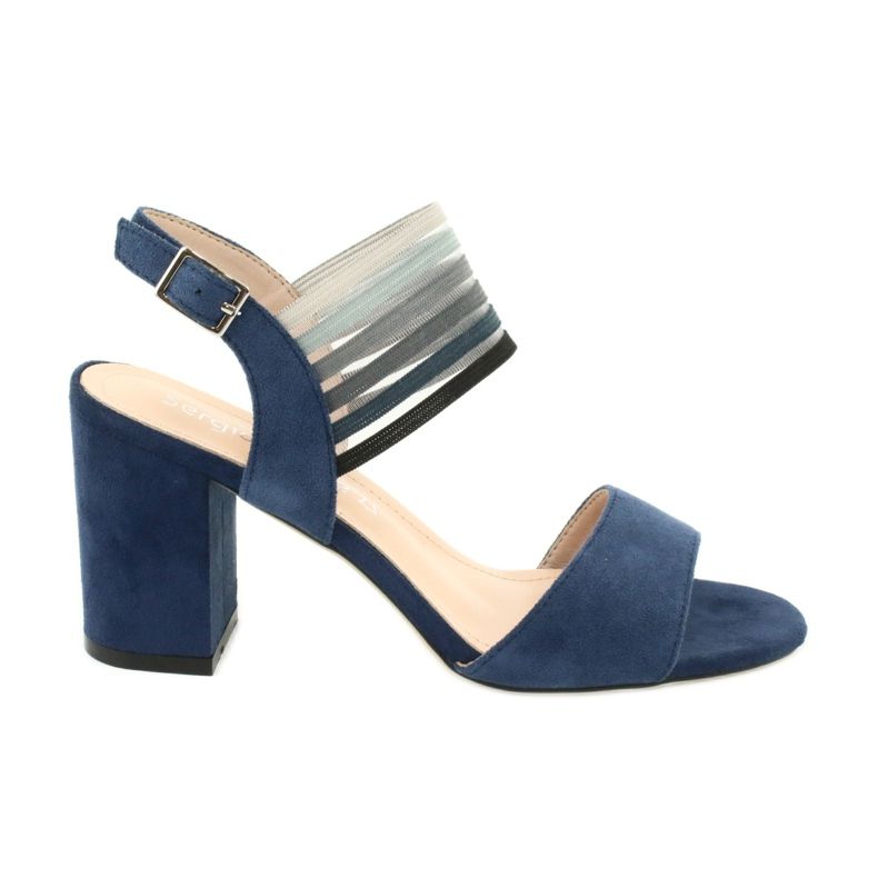 Sandals on the post of Sergio Leone SK867 navy blue